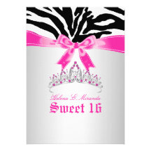 Rayures 16/Zebra douces de PixDezines Invitation
