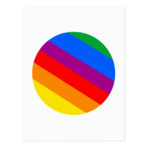 Rayures d'arc-en-ciel carte postale