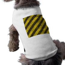 Rayures diagonales de risque de construction tee-shirts pour toutous