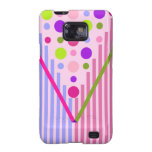 Rayures et caisse mignonnes de galaxie de Samsung  Coque Galaxy S2