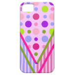 Rayures et iPhone personnalisables 5 de pois Coques iPhone 5