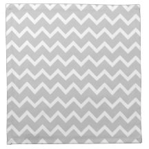 Rayures grises et blanches de zigzag serviette