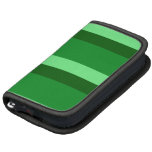 Rayures horizontales vert-foncé agenda folio