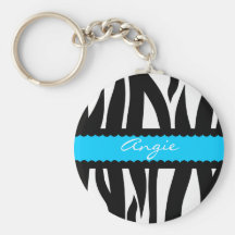 Rayures Keychain nommé personnalisé par motif de z Porte-clé