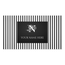 Rayures Nouveau Cartes De Visite Personnelles