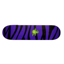 Rayures pourpres de zèbre de dragon de bébé skateboards cutomisables