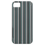 Rayures rayées bleues tiffany noires élégantes sim étui iPhone 5