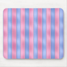Rayures roses et bleues tapis de souris