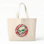 Razor Saw Skull Tote Bag