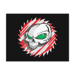 Razor Saw Skull Post Cards