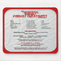 RB CheatSheet Mousepad