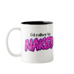 RB Naked $17.95 Two Toned Coffee Mug