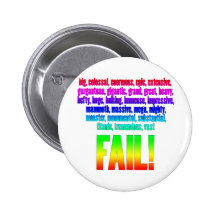 RBF Rainbow Pinback Button