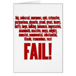 RBF Red, Black Outline Greeting Cards