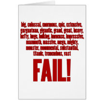 RBF Red, Black Outline Greeting Cards