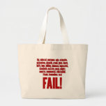 RBF Red, Black Outline Tote Bag