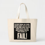 RBF White Tote Bag