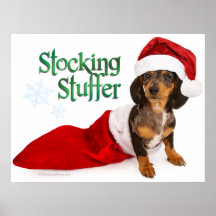 RD Dachshund Stocking Stuffer Print