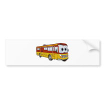Rd Gold RV Bus Cartoon Camper Bumper Stickers