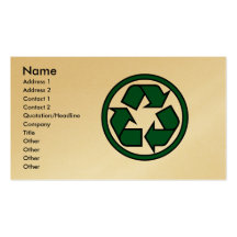 RE-cyclegreen Business Card Templates