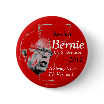 Re-elect Bernie U.S. Senator 2012 Vermont politica Buttons