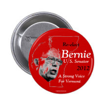 Re-elect Bernie U.S. Senator 2012 Vermont politica Buttons