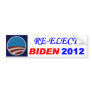 RE-ELECT BIDEN 2012 BUMPER STICKERS