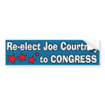 Re-elect Joe Courtney to Congress bumper stickers