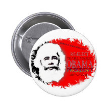 Re-Elect Obama Pinback Buttons