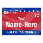 RE-ELECT - Political Campaign Business Card Templates