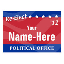RE-ELECT - Political Campaign Business Card Templates