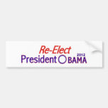 Re-Elect President Obama 2012 Sticker Bumper Sticker