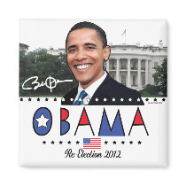 Re-Elect President Obama Election 2012 Gear Magnet