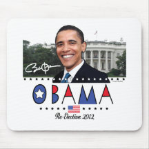 Re-Elect President Obama Election 2012 Gear Mousepads