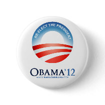 Re-Elect the President: Obama 2012 Button