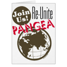 Re-Unite Pangea Greeting Card