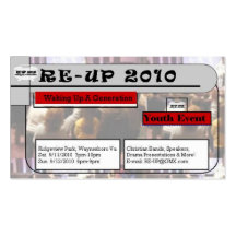 RE-UP 2010 BUSINESS CARD TEMPLATE