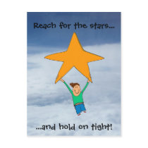 Reach for the stars... post card