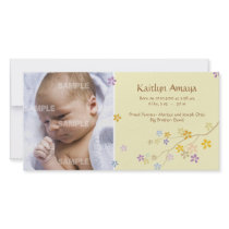 Reaching Branch Baby (Lemon) Photo Greeting Card