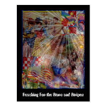 Reaching For The Stars And Stripes Postcard