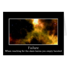 Reaching for the stars can leave you empty handed greeting card
