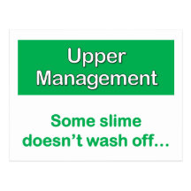 Reaching Upper Management Postcard