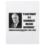 Reactionary Sonambulist Walking Backwards Personalized Flyer