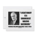 Reactionary Sonambulist Walking Backwards Invites
