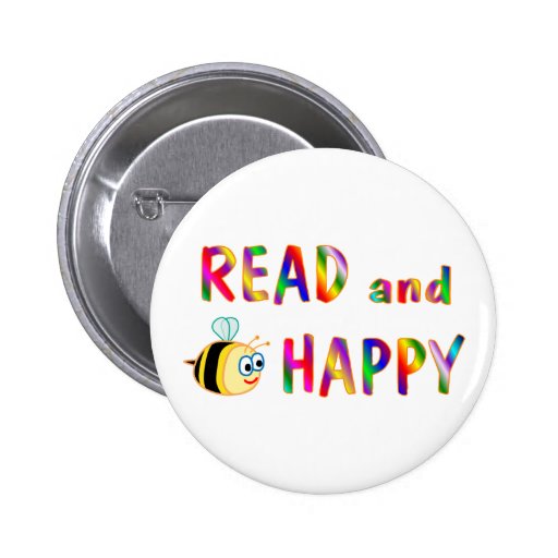 Read and Be Happy Button