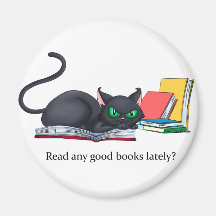 Read any good books lately? refrigerator magnet