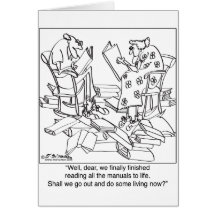 Read Every How To Live Manual Greeting Card