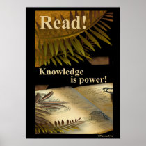 Read! Knowledge is Power! Poster