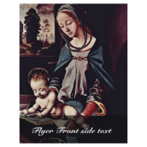 Read-Madonna And Christ Child By Piero Di Cosimo ( Flyer Design