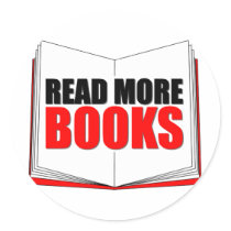 Read More Books Round Stickers